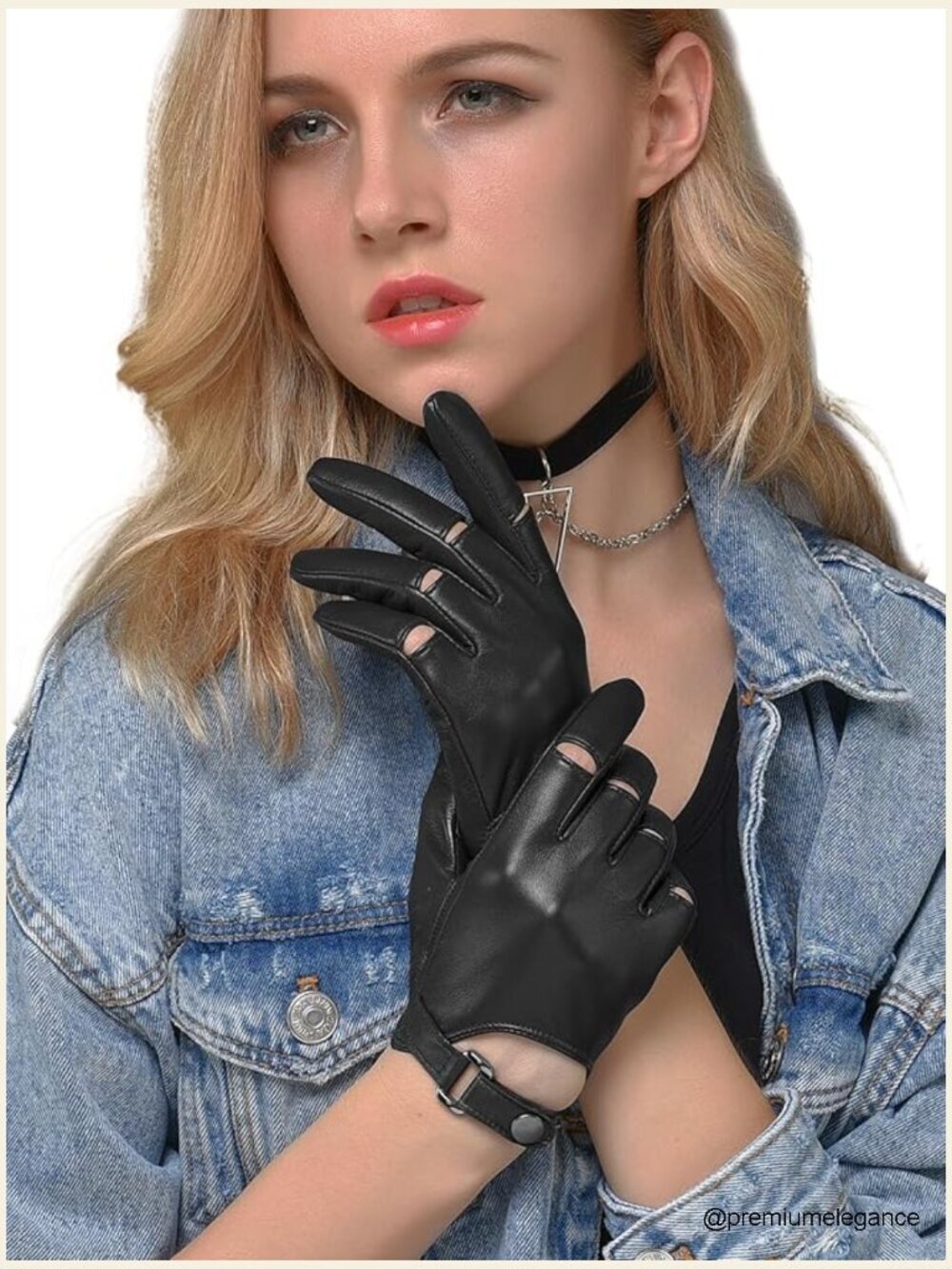 Genuine Sheepskin Leather Driving Gloves Touchscreen Thin Unlined